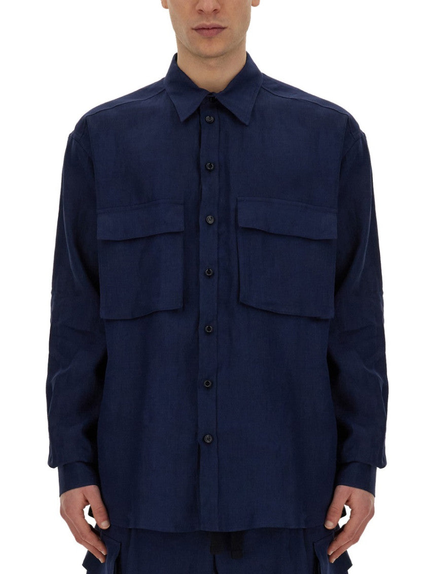Navy Blue Oversized Shirt 1
