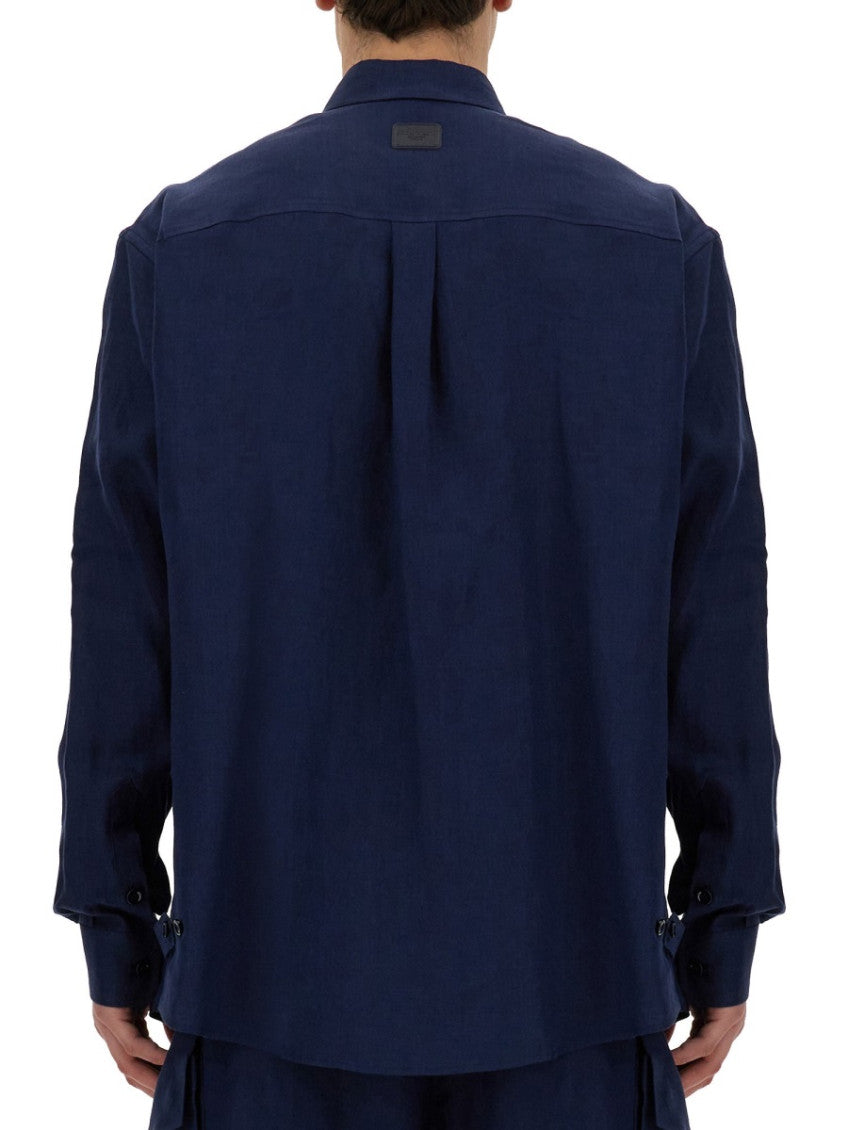 Navy Blue Oversized Shirt 3