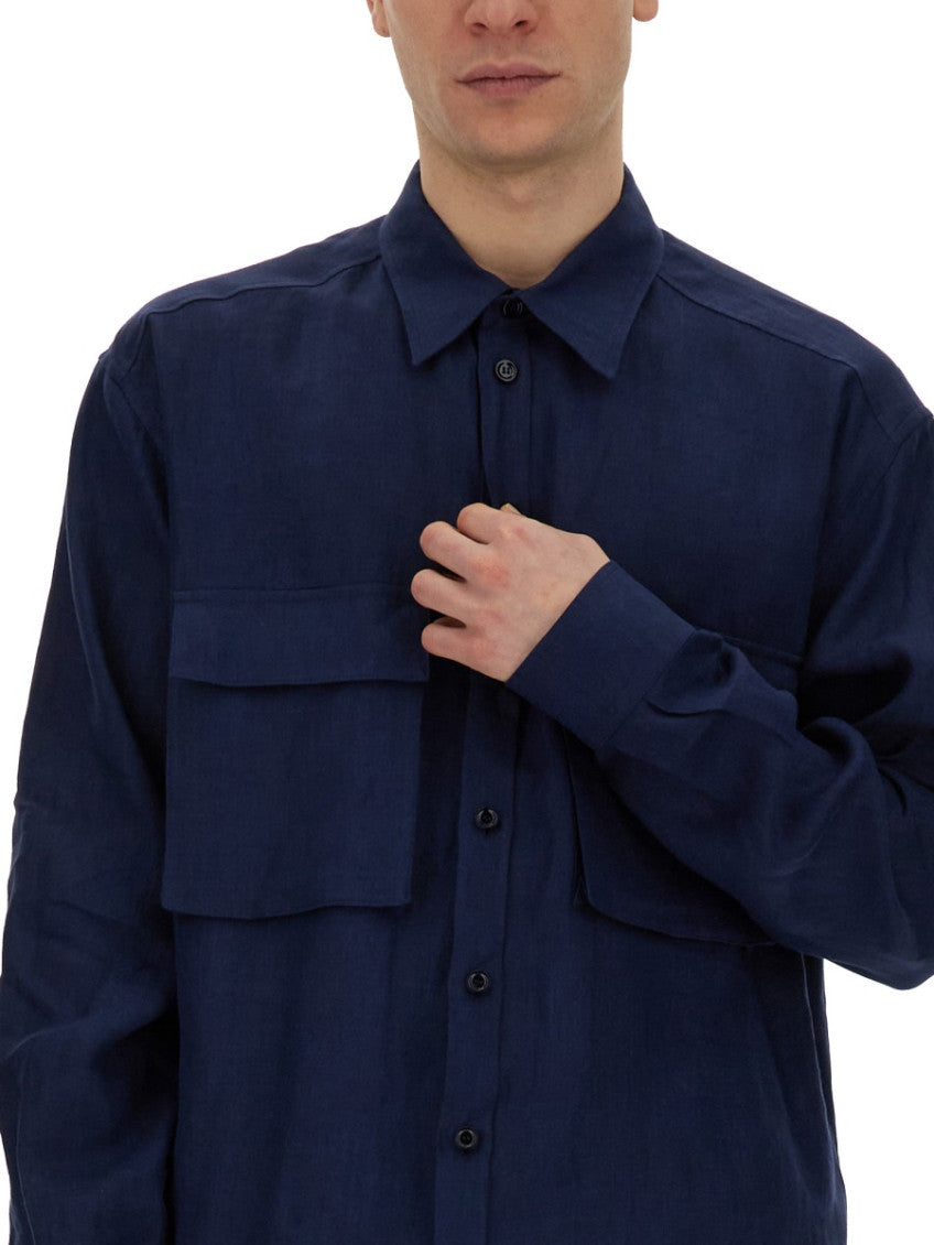 Navy Blue Oversized Shirt 4
