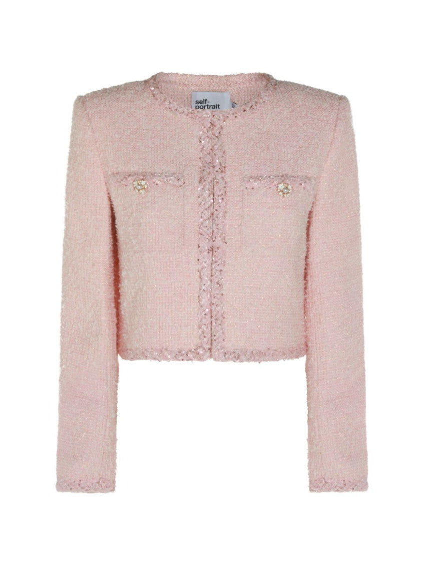 Light Pink Textured Jacket 1