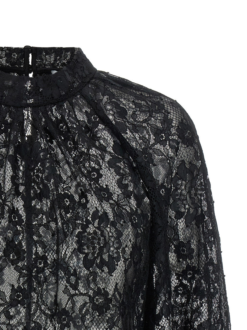 Black Regular Lace Shirt 3