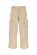 Beige Relaxed Cargo Pants 1