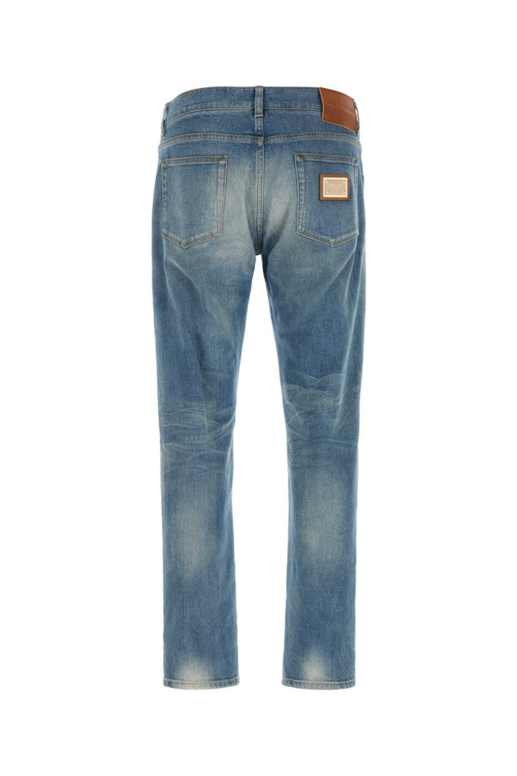 Blue Slim Mid Rise Jeans 2