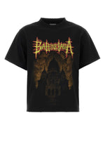 Black Graphic Crew Neck T-Shirt 1