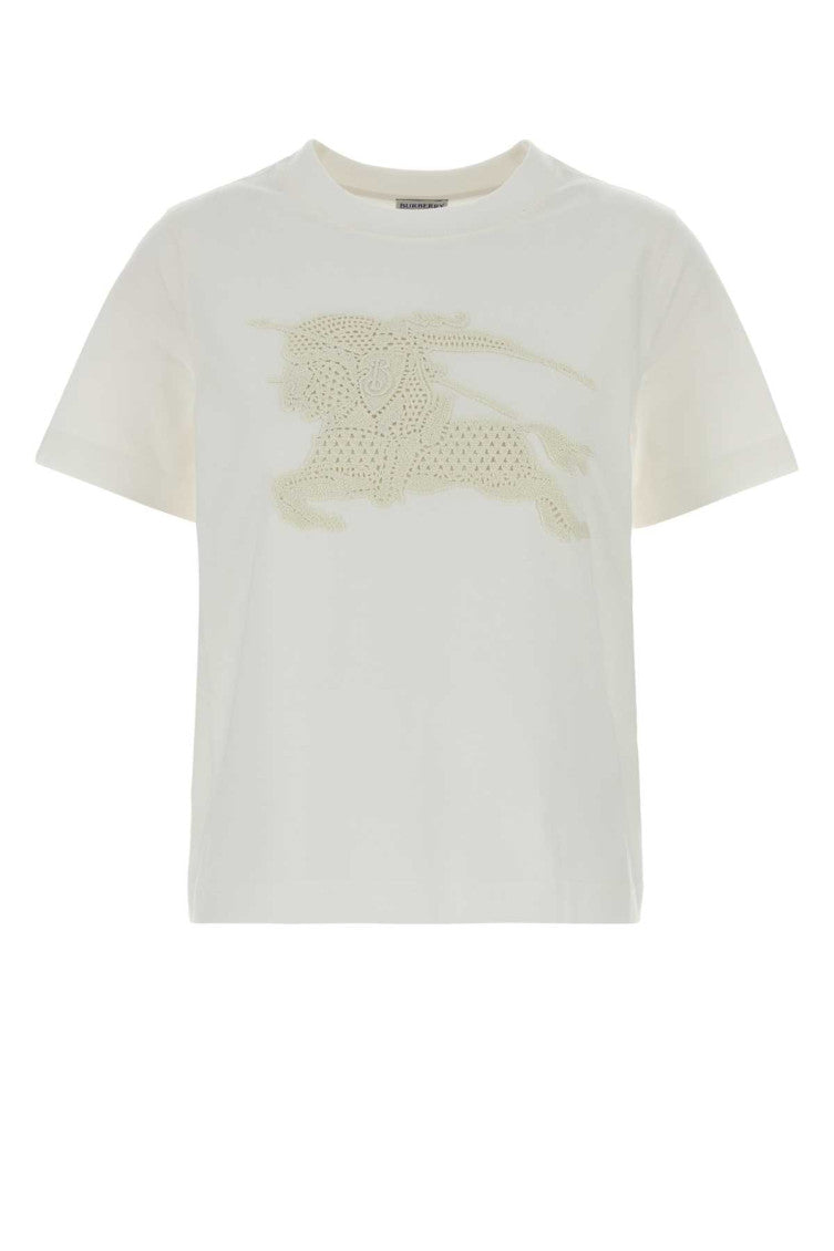 White Logo Crew Neck T-Shirt 1