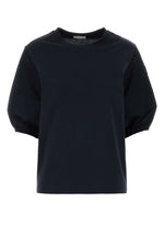 Black Solid Crew Neck T-Shirt 1