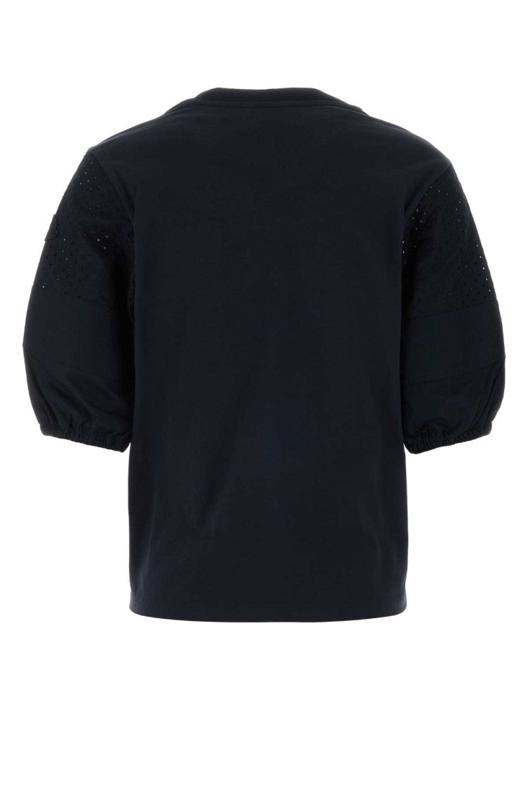 Black Solid Crew Neck T-Shirt 2