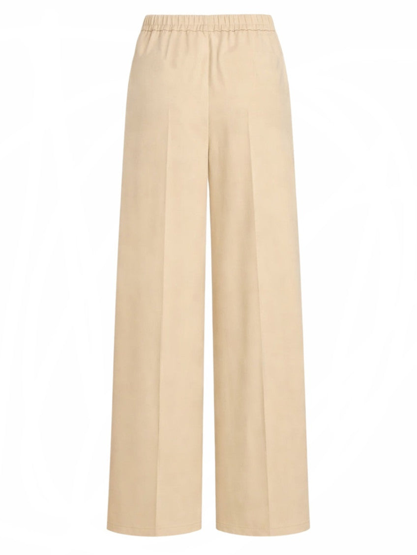 Beige Relaxed Elasticated Pants 3