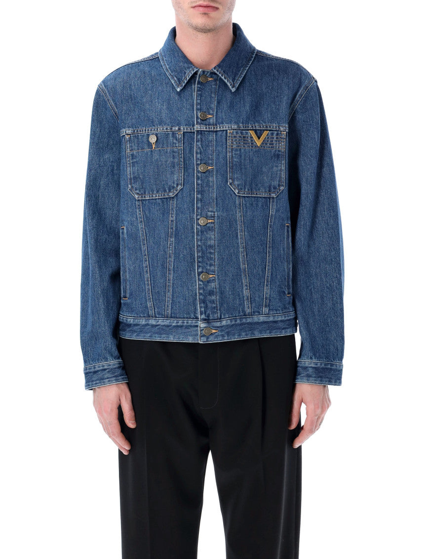 Blue Shirt Collar Jacket 1