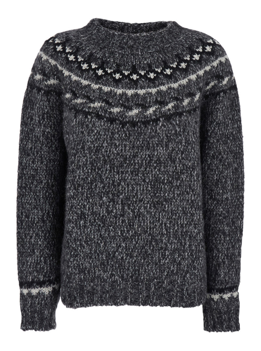Grey Knitted Sweater 1