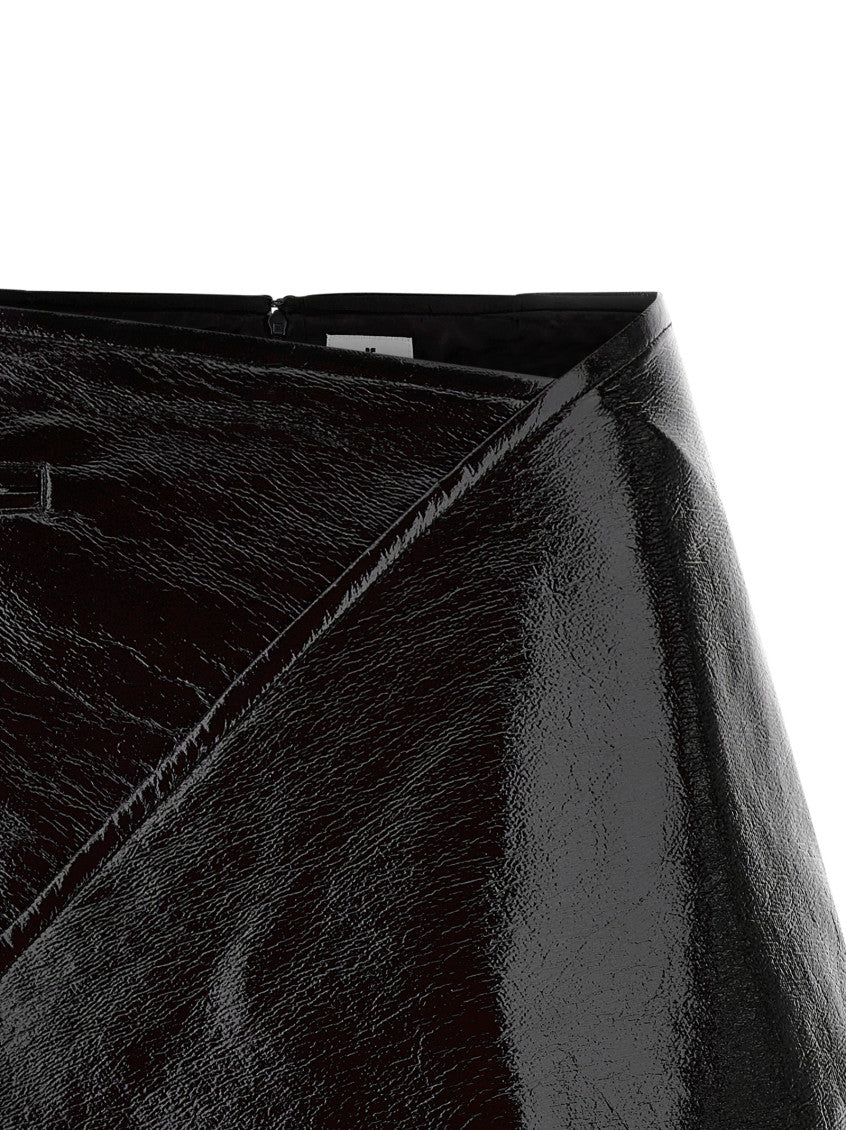 Black Vinyl mini skirt 3