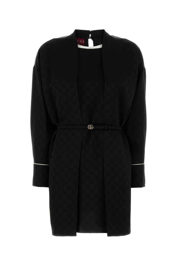 Black crepe dress 1