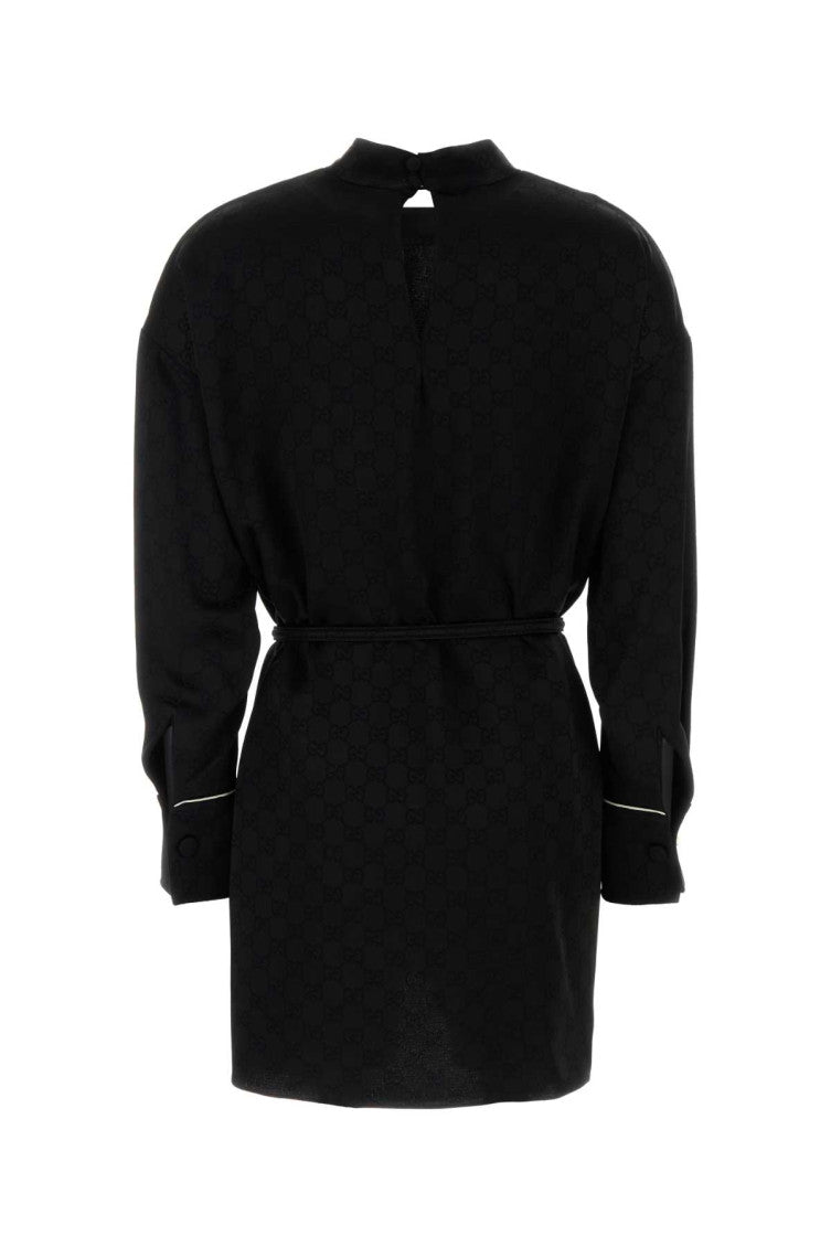 Black crepe dress 2
