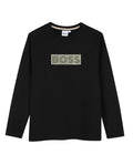 Boys Black Logo T-Shirt 1