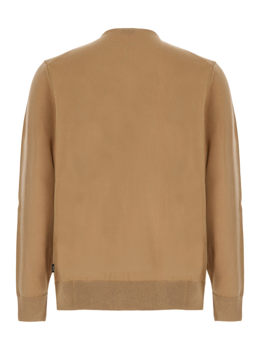 Beige Mock Collar Sweater 2