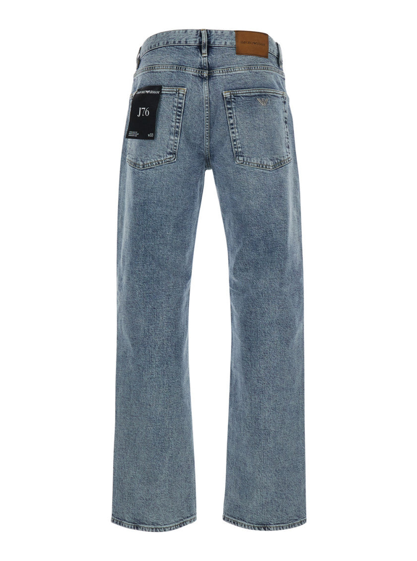 Blue Mid Rise Jeans 2