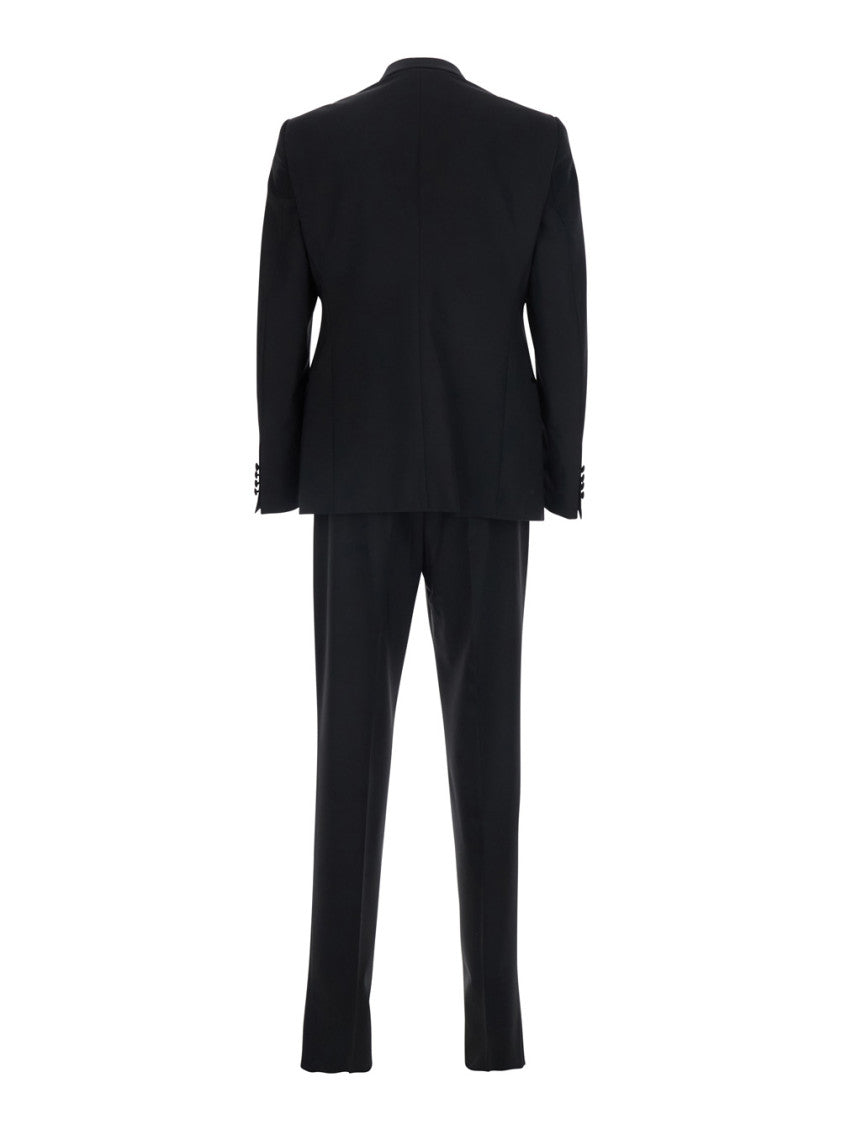 Black Shawl Lapel Tuxedo Suit 2