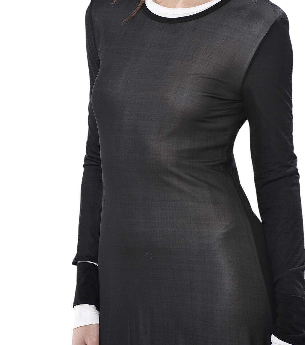 Black Round Neck Maxi Dress 3
