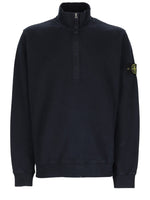 Navy Blue Half Zip Sweatshirt 1