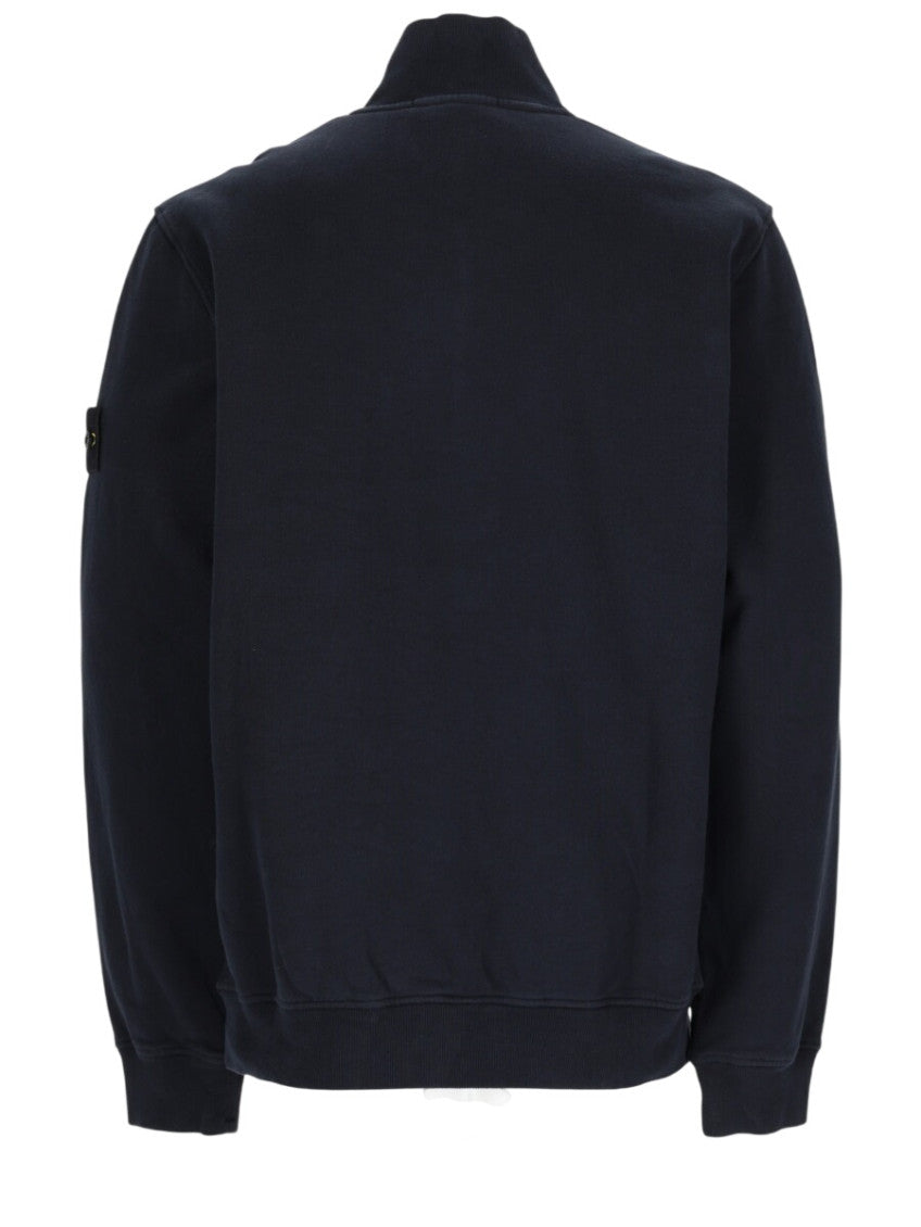 Navy Blue Half Zip Sweatshirt 2