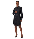 Black Band Collar Mini Dress 1