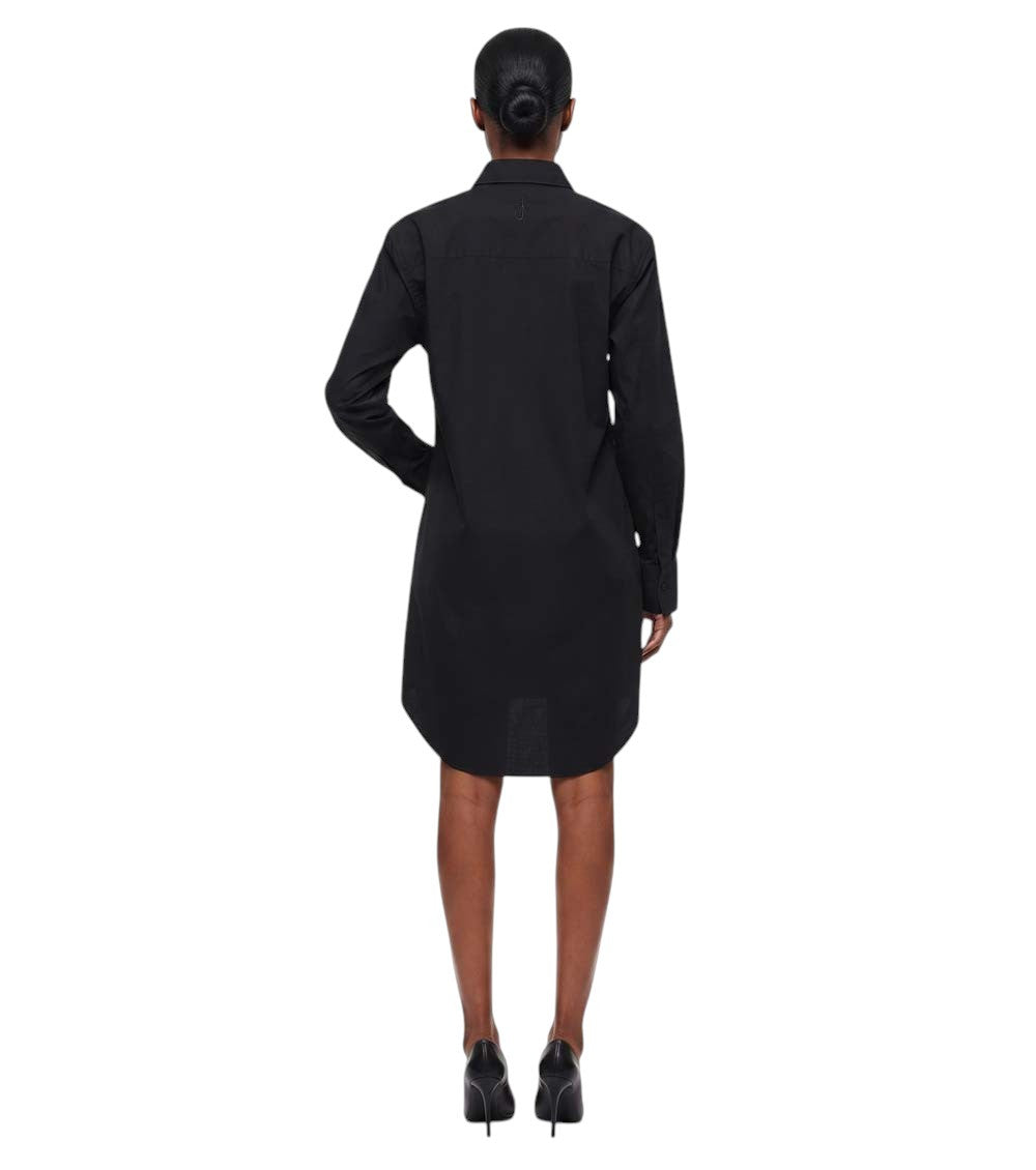 Black Band Collar Mini Dress 2