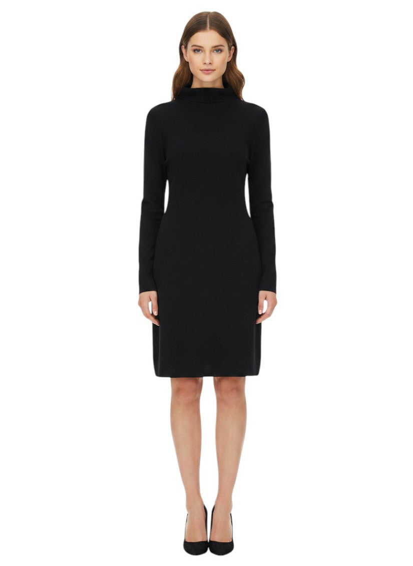 Black Turtle Neck Mini Dress 1