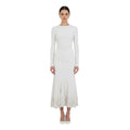Ivory Crew Neck Midi Dress 1