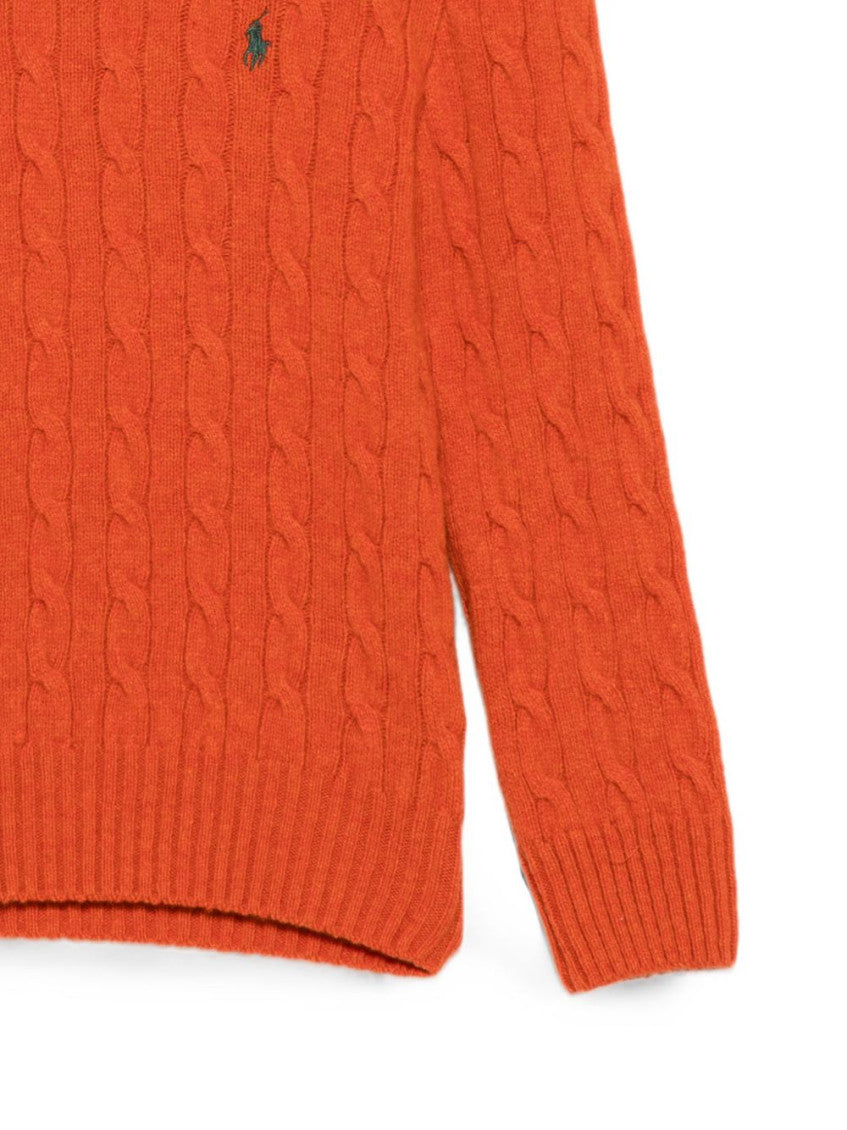 Boys Orange Knitted Sweater 2