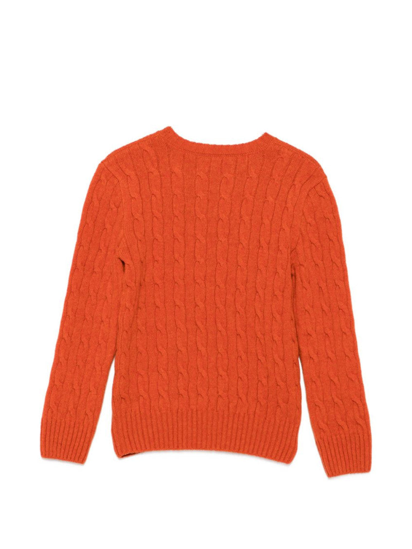 Boys Orange Knitted Sweater 3