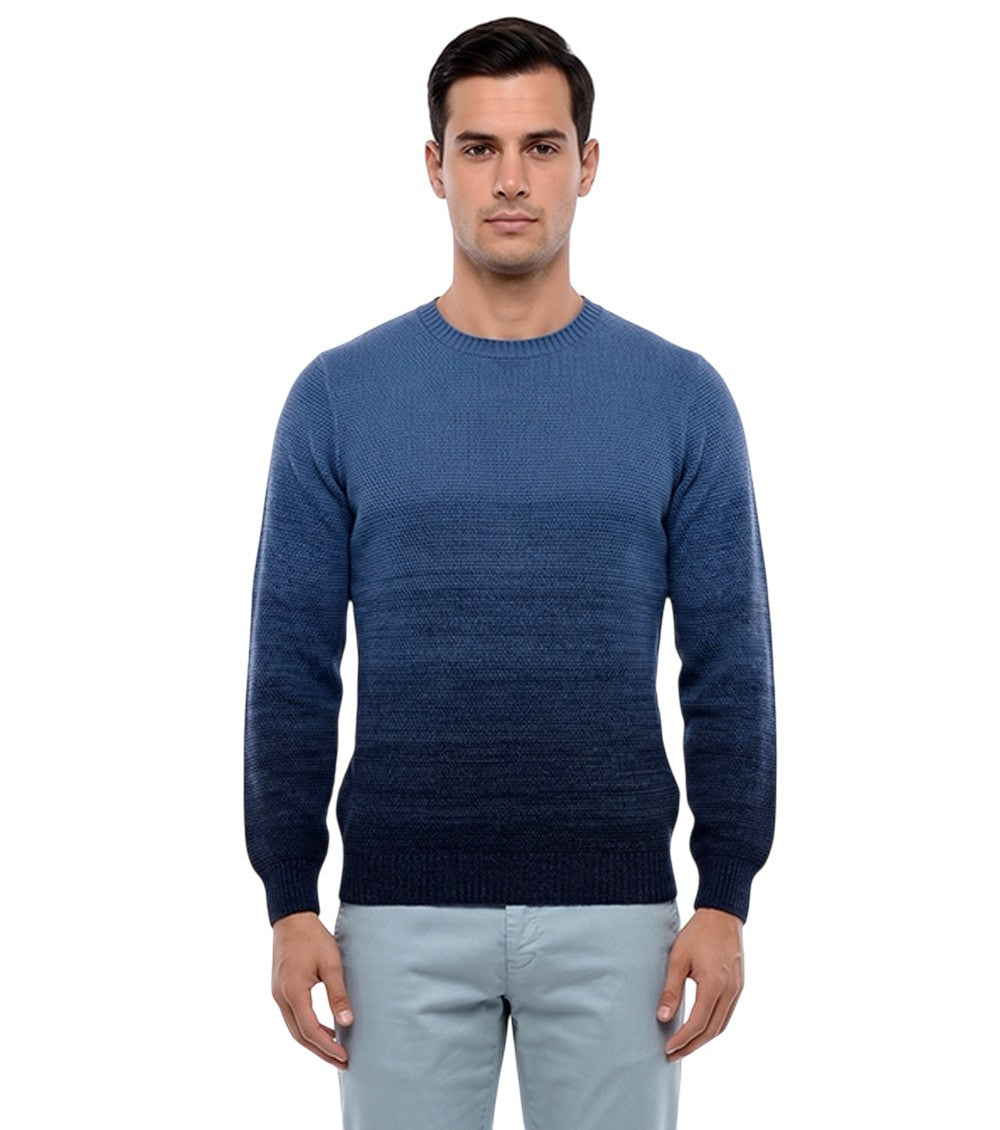 Blue Crew Neck Sweater 1