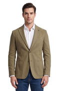Green Single Breasted Blazer 1