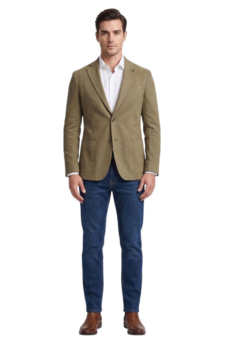 Green Single Breasted Blazer 4