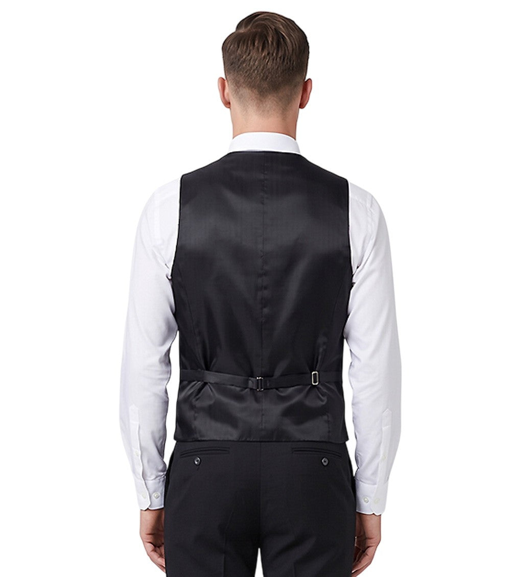 Black Shawl Lapel Waistcoat 2