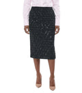 Black Embellished Midi Skirt 1