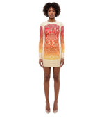 Multicolor Graphic Round Neck Mini Dress 1