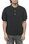 Dark Grey Knitted Polo 1