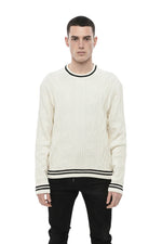 White Crew Neck Sweater 1
