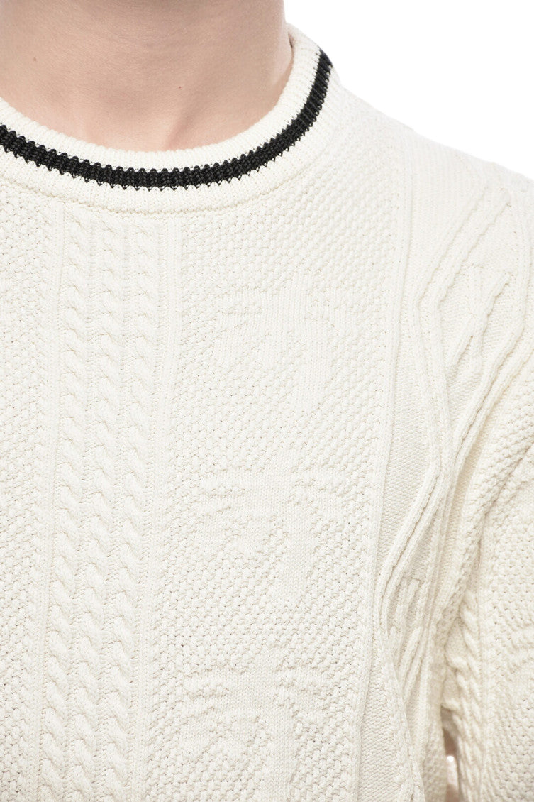 White Crew Neck Sweater 3