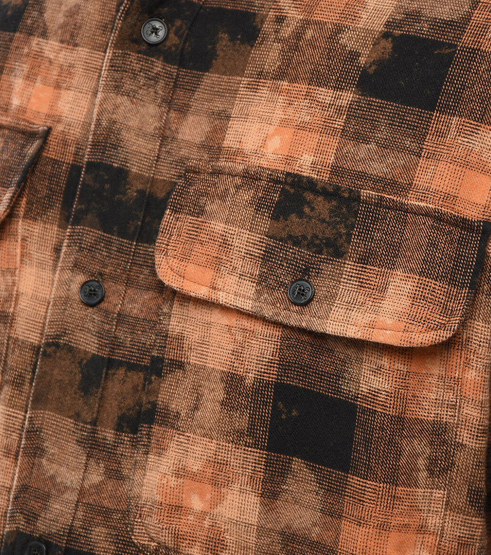 Brown Relaxed Check Shirt 3