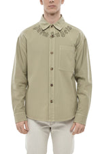 Beige Relaxed Overshirt 1