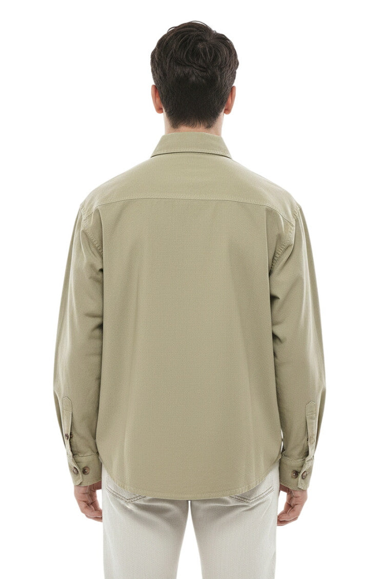 Beige Relaxed Overshirt 2