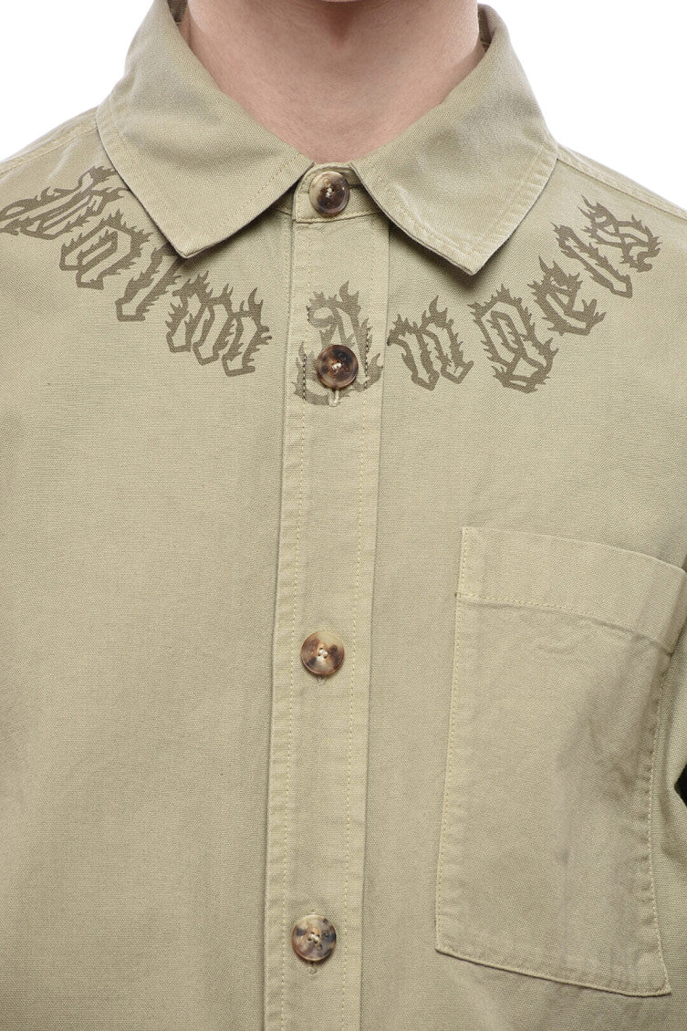 Beige Relaxed Overshirt 3