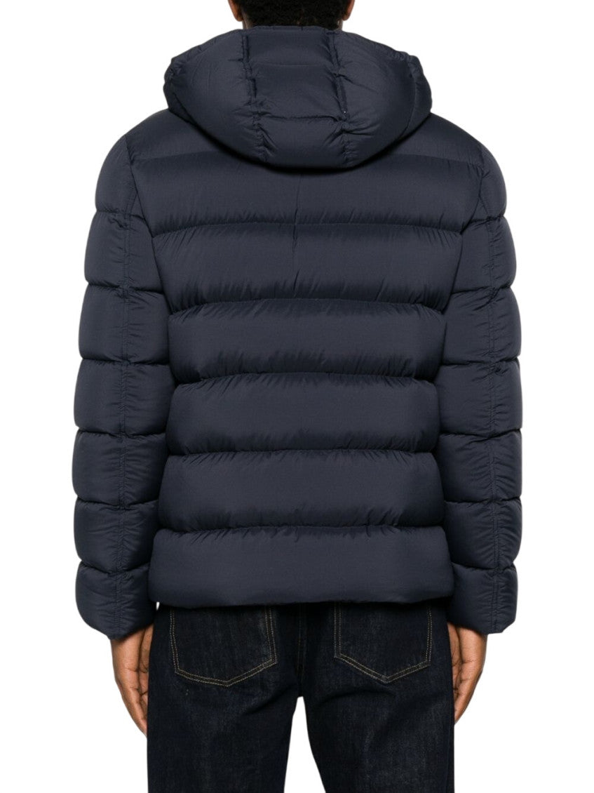 Blue Quilted Hood Jacket 3