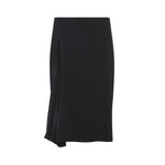 Black Pleated Midi Skirt 1