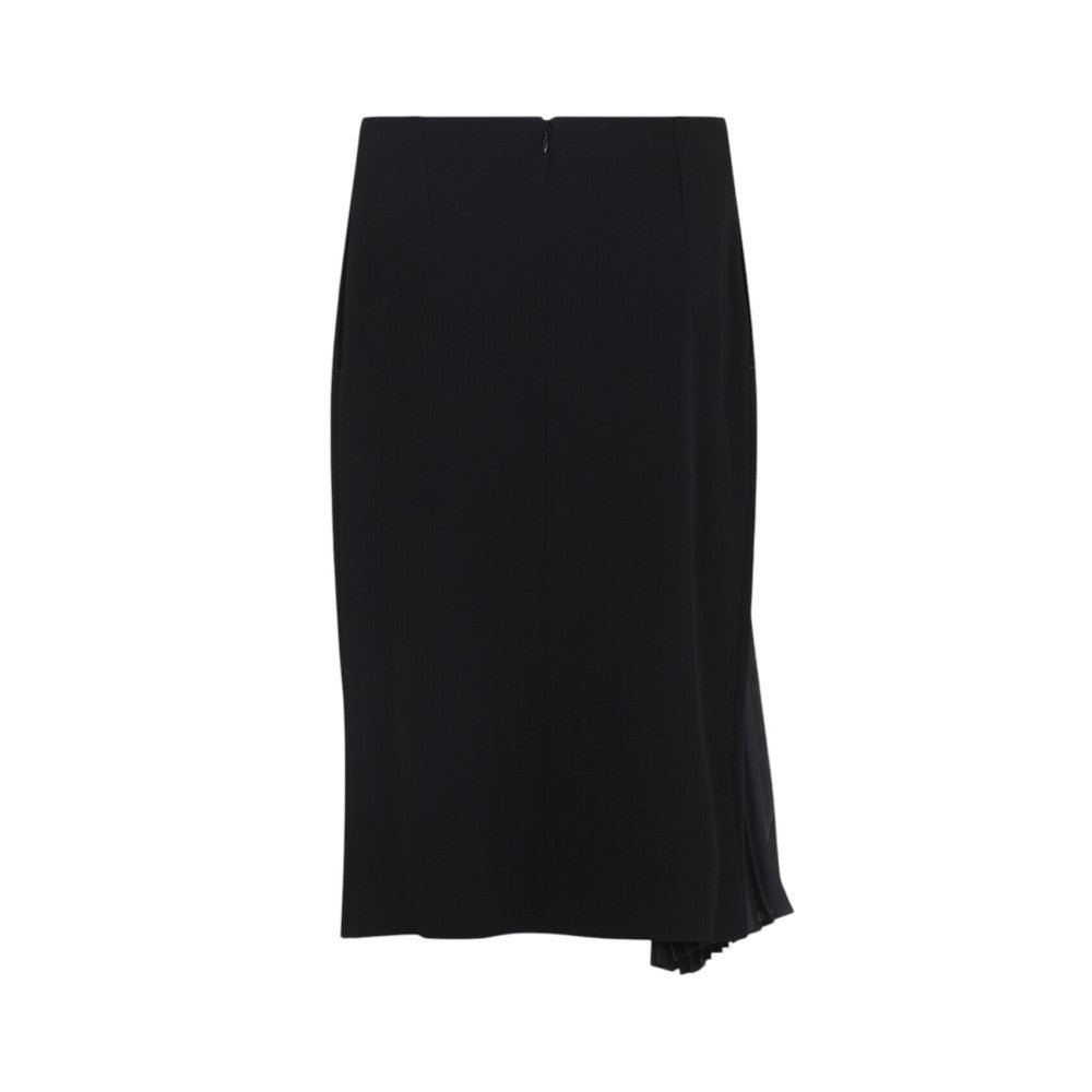 Black Pleated Midi Skirt 2