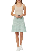 Green Crochet Mini Skirt 1