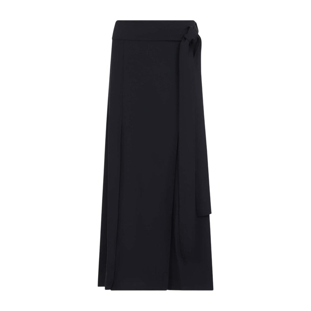 Black Pleated Midi Skirt 1
