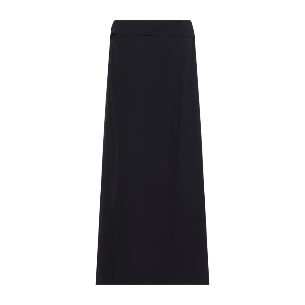 Black Pleated Midi Skirt 2