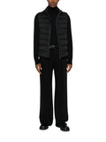 Black Quilted Sleeveless Jacket 1